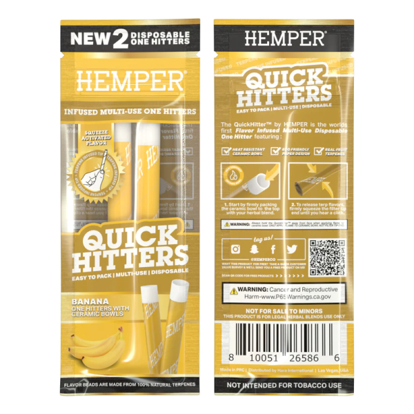 Pack 6x5 Quick Hitter multiuso sabores x2 - Hemper 2