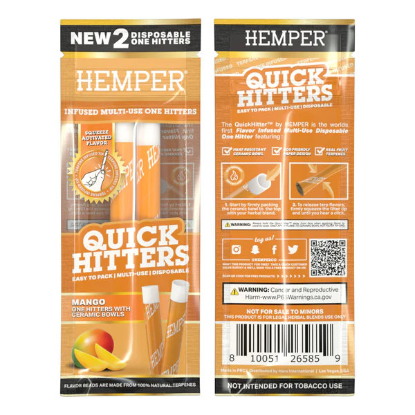 Pack 6x5 Quick Hitter multiuso sabores x2 - Hemper 3