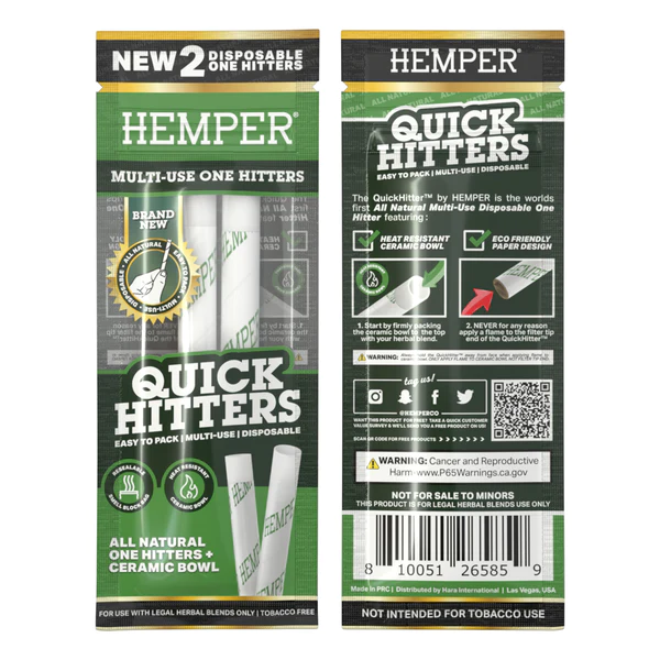 Pack 6x5 Quick Hitter multiuso sabores x2 - Hemper 6